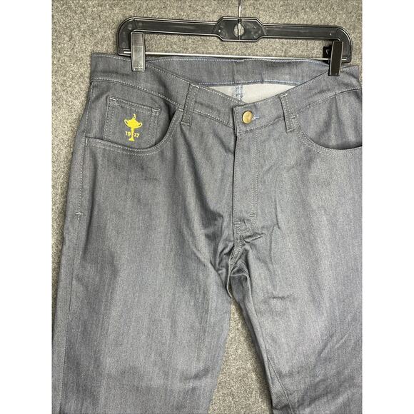 Blue Delta Traveler Pants Ryder Cup Edition USA Custom 33/32 For Brooks Koepka ! - Picture 7 of 16